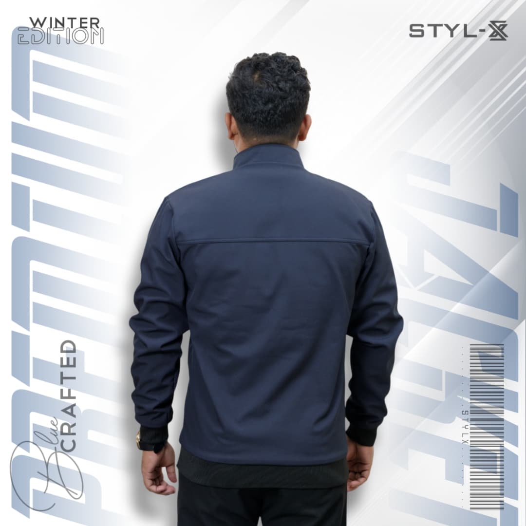 navy blue back view